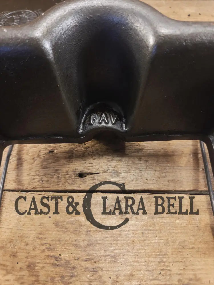 Spectacular and HTF Favorite Piqua Ware #8 Square Waffle Maker with Tall Base! Restored and Ready to make crispy