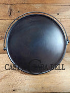 Spectacular piece! 1910’s #742 Griswold No. 14 Round Griddle w/ Bail and Slant Logo. The largest made of its kind and