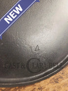 Spectacular piece! EARLY 1900’s Wagner arc straight logo #14 bailed round griddle SC24 - Griddle