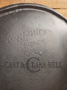 Spectacular piece! EARLY 1900’s Wagner arc straight logo #14 bailed round griddle SC24 - Griddle
