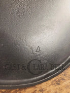 Spectacular piece! EARLY 1900’s Wagner arc straight logo #14 bailed round griddle SC24 - Griddle