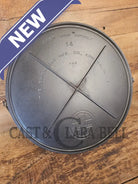Spectacular piece! Late 1910’s #742 Griswold No. 14 Round Griddle w/ Bail and Slant Logo. The largest made of its kind