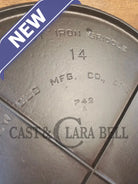Spectacular piece! Late 1910’s #742 Griswold No. 14 Round Griddle w/ Bail and Slant Logo. The largest made of its kind