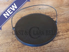 Spectacular piece! Late 1910’s #742 Griswold No. 14 Round Griddle w/ Bail and Slant Logo. The largest made of its kind