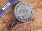 Stunner. Antique gate-marked unknown #7 skillet. Est 1880’s. Left single spout heat ring bottom w/ semi fancy handle