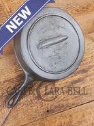 Stunner. Antique gate-marked unknown #7 skillet. Est 1880’s. Left single spout heat ring bottom w/ semi fancy handle