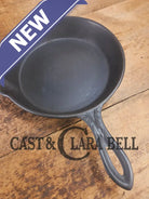Stunner. Antique gate-marked unknown #9 skillet. Est 1880’s. Left single spout heat ring bottom w/ pointy handle Skillet