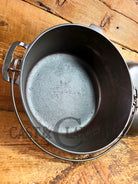 Stunning! 1930’s Favorite Piqua Ware #8 Dutch Oven with matching lid. Smiley Logo. Dutch Ovens Trivets & Kettles