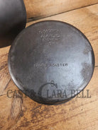 Super Cool 1900-30 #9 Wagner Drip Drop Roaster Dutch Oven w Turtle Top (Sawtooth pattern) lid - Dutch Ovens Trivets &