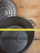 Super Cool 1900-30 #9 Wagner Drip Drop Roaster Dutch Oven w Turtle Top (Sawtooth pattern) lid - Dutch Ovens Trivets &
