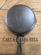 Super handy 1930’s Griswold No. 5 Saute Skillet Small Logo Grooved Handle Smooth Bottom 724. Restored and Ready to Use!