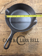 Super handy 1930’s Griswold No. 5 Saute Skillet Small Logo Grooved Handle Smooth Bottom 724. Restored and Ready to Use!