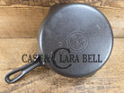 Super handy 1930’s Griswold No. 5 Saute Skillet Small Logo Grooved Handle Smooth Bottom 724. Restored and Ready to Use!