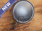 Super unique and gorgeous!! #740 Griswold #10 Round handled griddle with SLANT logo and NO Circles! Very different