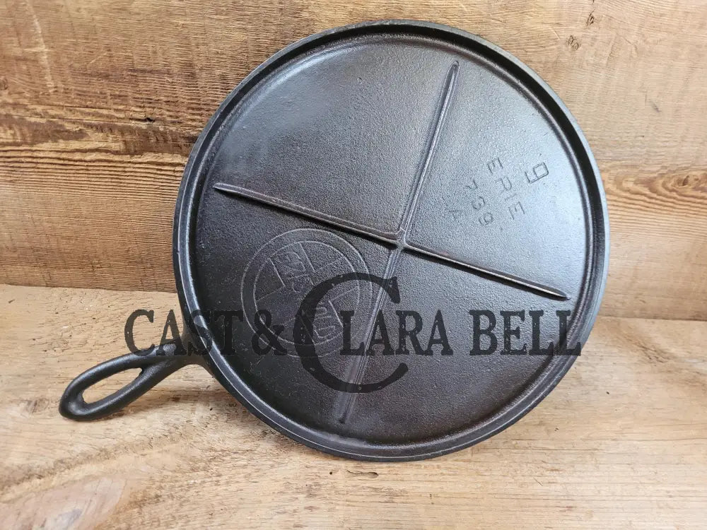 Super Unique And Hard To Find!! Gorgeous Griswold 739 Erie Round Handled Griddle. Great For Grilled