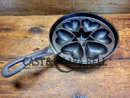 Super Unique Gift Idea! Unknown Maker Hearts And Star Gem/Skillet. Awesome! Bakeware