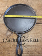 Super unique! Late 1800’s antique Gate marked Round Cast Iron Stove Eye Griddle. Elegant & hard working. Cool raised