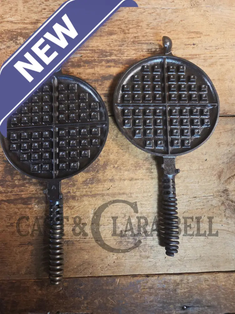 The BEST gift idea! Gorgeous Griswold #8 Cast Waffle Iron #151/151 Low base #152 - Waffle Iron