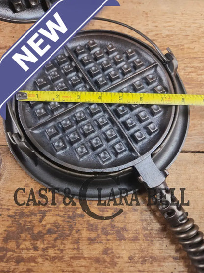 The BEST gift idea! Gorgeous Griswold #8 Cast Waffle Iron #151/151 Low base #152 Fully Restored and Seasoned! Waffle