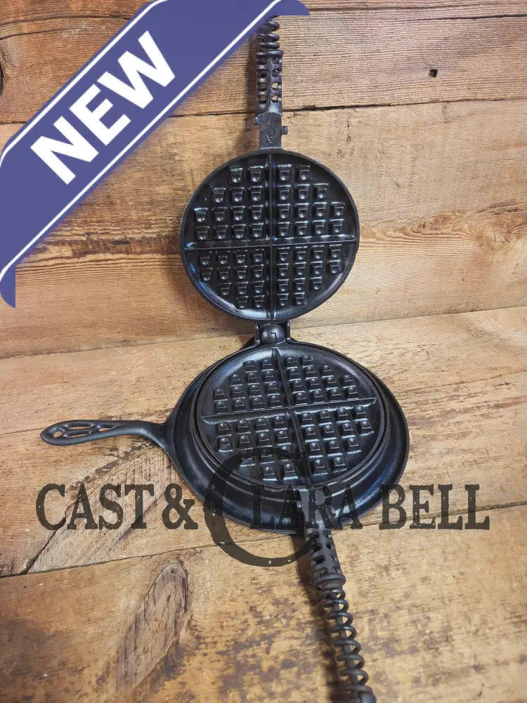 The BEST gift idea! Gorgeous Griswold #8 Cast Waffle Iron #151/151 Low base Fully Restored and Seasoned! Waffle Iron