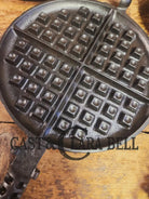The BEST gift idea! Gorgeous Griswold #8 Cast Waffle Iron #151/151 Low base Fully Restored and Seasoned! Waffle Iron