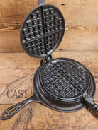 The BEST gift idea! Gorgeous Griswold #8 Cast Waffle Iron #151/151 Low base Fully Restored and Seasoned! - Waffle Iron