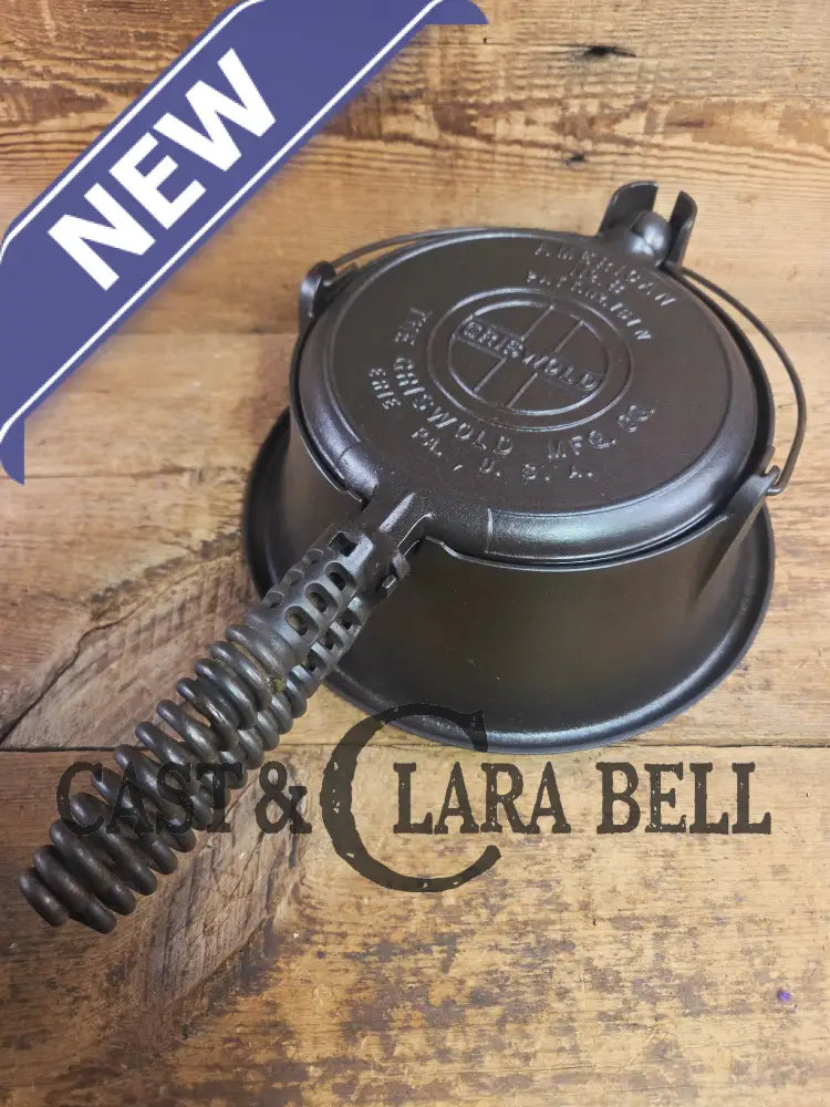 The BEST gift idea! Griswold #8 Cast Waffle Iron #151/151 Tall Base!! Ready to make Crispy Waffles! Waffle Iron