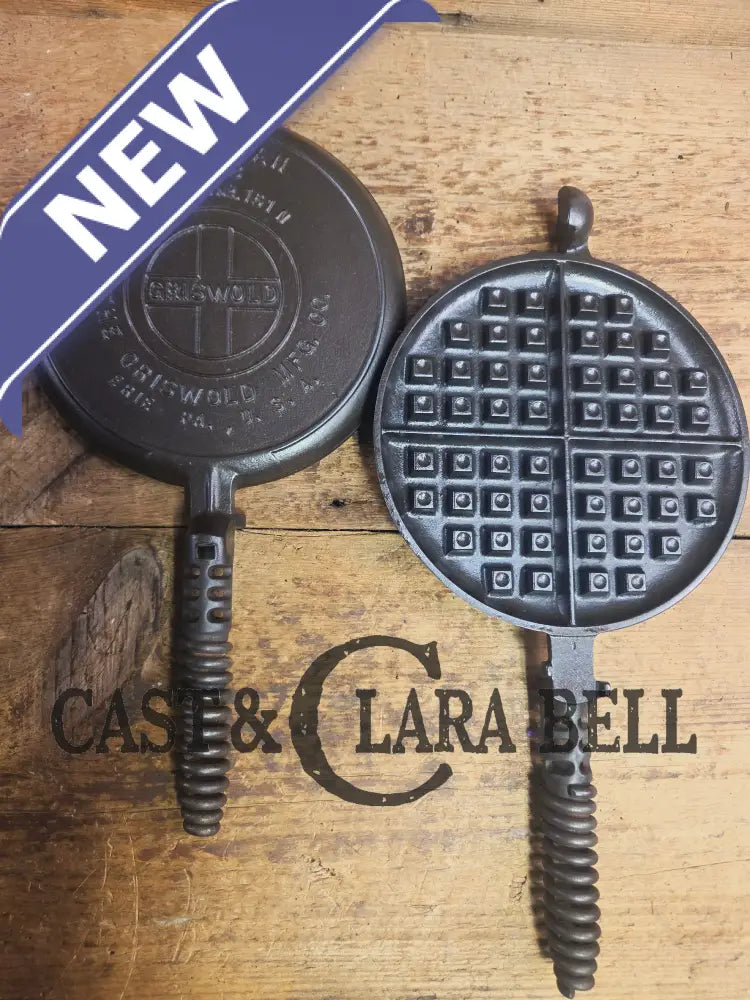 The BEST gift idea! Griswold #8 Cast Waffle Iron #151/151 Tall Base!! Ready to make Crispy Waffles! Waffle Iron
