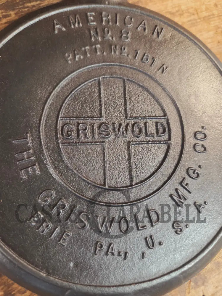 The BEST gift idea! Griswold #8 Cast Waffle Iron #151/151 Tall Base!! Ready to make Crispy Waffles! - Waffle Iron