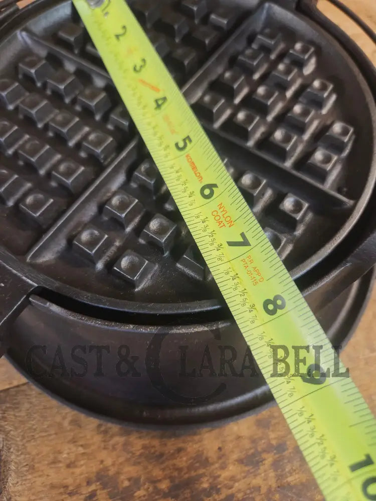 The BEST gift idea! Griswold #8 Cast Waffle Iron #151/151 Tall Base!! Ready to make Crispy Waffles! - Waffle Iron