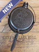 The BEST gift idea! Griswold #8 Cast Waffle Iron #151/151 Tall Base!! Ready to make Crispy Waffles! - Waffle Iron