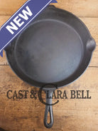 The biggest handled skillet made by Griswold! Huge 1930’s Griswold No. 14 Skillet with Large Block Logo and Heat Ring