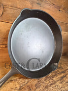 The biggest handled skillet made by Griswold! Huge 1930’s Griswold No. 14 Skillet with Large Block Logo and Heat Ring