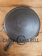 The biggest handled skillet made by Griswold! Huge beautiful 1930’s Griswold No. 14 Skillet with Large Block Logo and