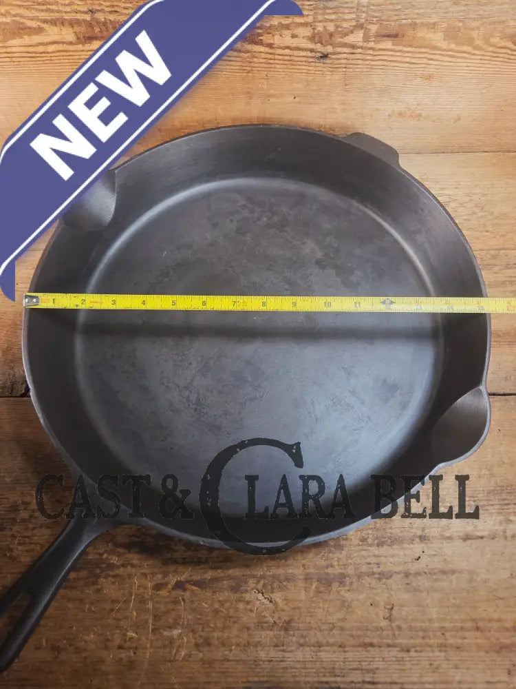 The biggest handled skillet made by Griswold! Huge beautiful 1930’s Griswold No. 14 Skillet with Large Block Logo and