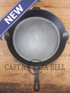 The biggest handled skillet made by Wagner with a Griswold pattern! Huge Wagner #14 Cast Iron Skillet 15 1/4 Inches