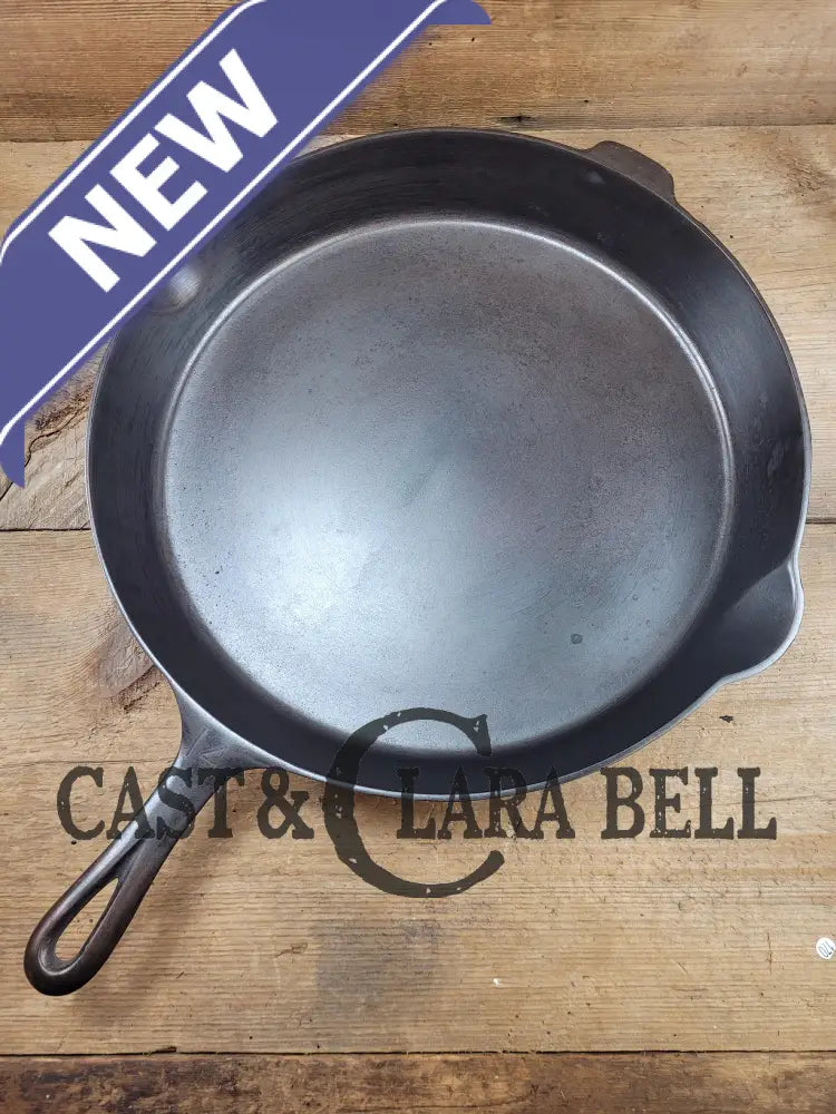 The Biggest Made By Griswold! Huge Beautiful 1930’S Griswold No. 14 Skillet With Large Block Logo