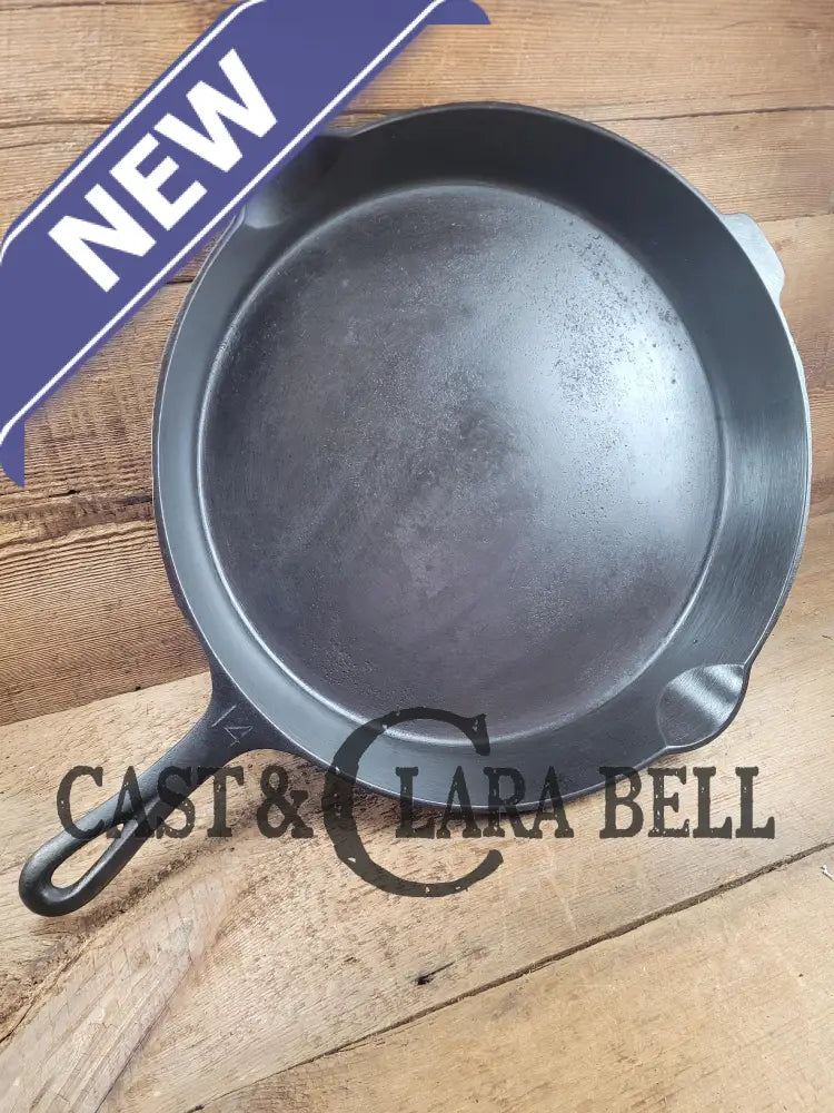 The Biggest Made By Griswold! Huge Beautiful 1930’S Griswold No. 14 Skillet With Large Block Logo