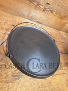 The BIGGEST you can buy! HTF 1920’s Griswold No. 14 Round Griddle with Bail. Block Logo #618. Ready to make pizzas by