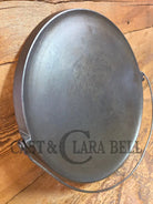 The BIGGEST you can buy! HTF 1920’s Griswold No. 14 Round Griddle with Bail. Block Logo #618. Ready to make pizzas by