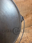 The BIGGEST you can buy! HTF 1920’s Griswold No. 14 Round Griddle with Bail. Block Logo #618. Ready to make pizzas by