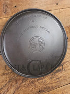 The BIGGEST you can buy! HTF 1920’s Griswold No. 14 Round Griddle with Bail. Block Logo #618. Ready to make pizzas by