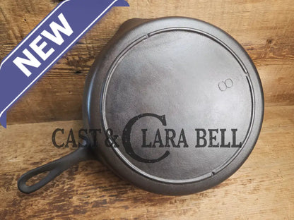 The Clara Bell Classic! 1940’s Era Three notch Lodge #8 cast iron skillet. Skillet
