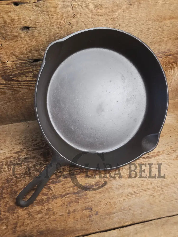 The Clara Bell Classic! 1940’s Era Three notch Lodge #8 cast iron skillet. Skillet