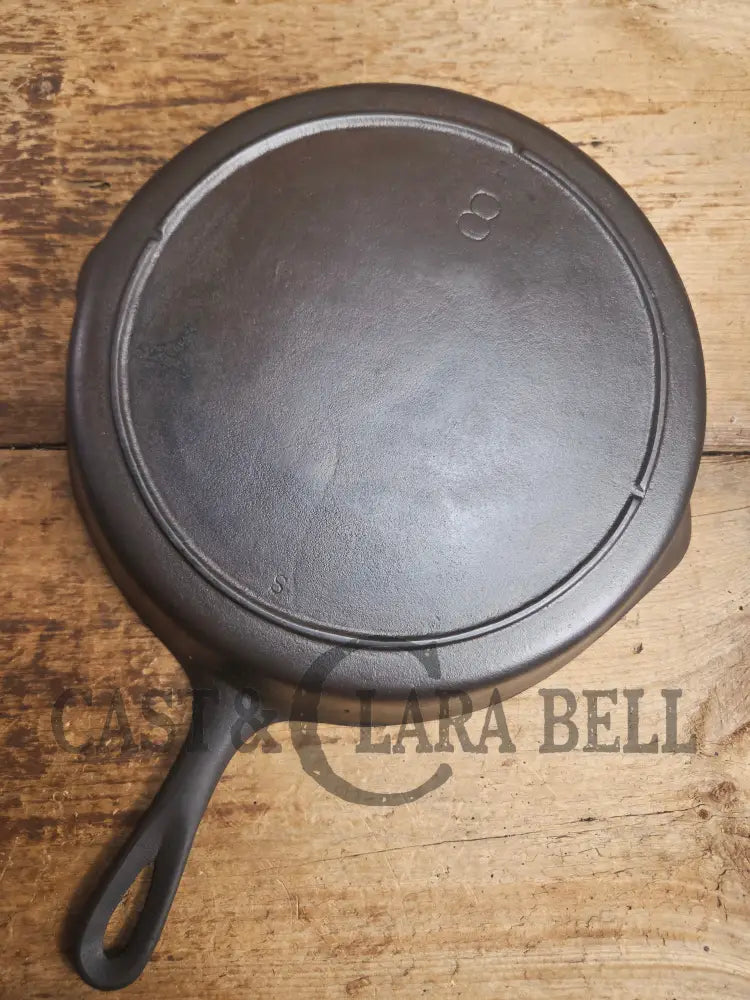 The Clara Bell Classic! 1940’s Era Three notch Lodge #8 cast iron skillet. Skillet
