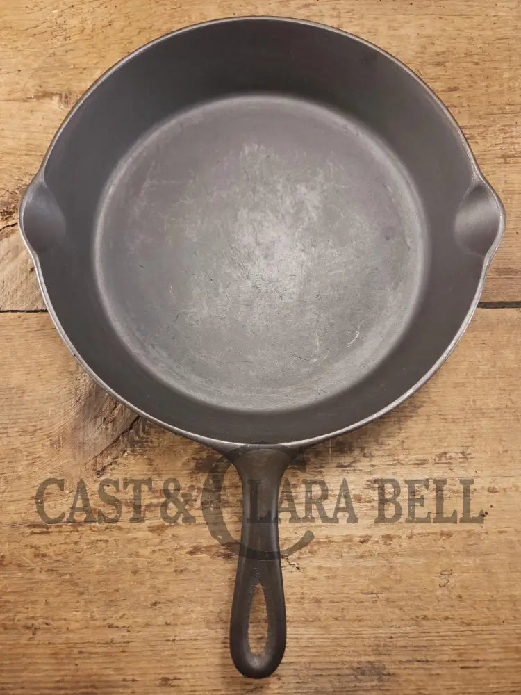 The Clara Bell Classic! 1940’s Era Three notch Lodge #8 cast iron skillet. Beautiful piece of Americana! SC24