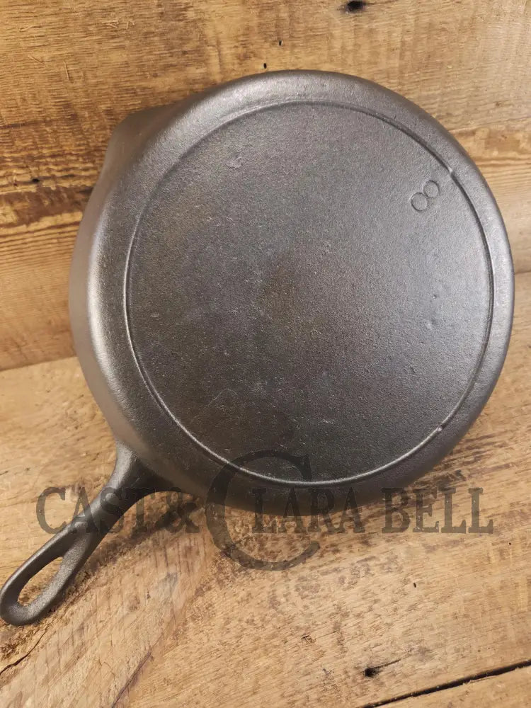 The Clara Bell Classic! 1940’s Era Three notch Lodge #8 cast iron skillet. Beautiful piece of Americana! SC24