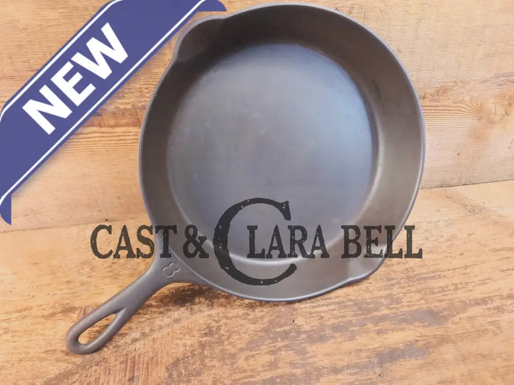 The Classic! 1910’s Griswold #8 Cast Iron Skillet with Slant Logo and FULL EPU 704 C - Skillet
