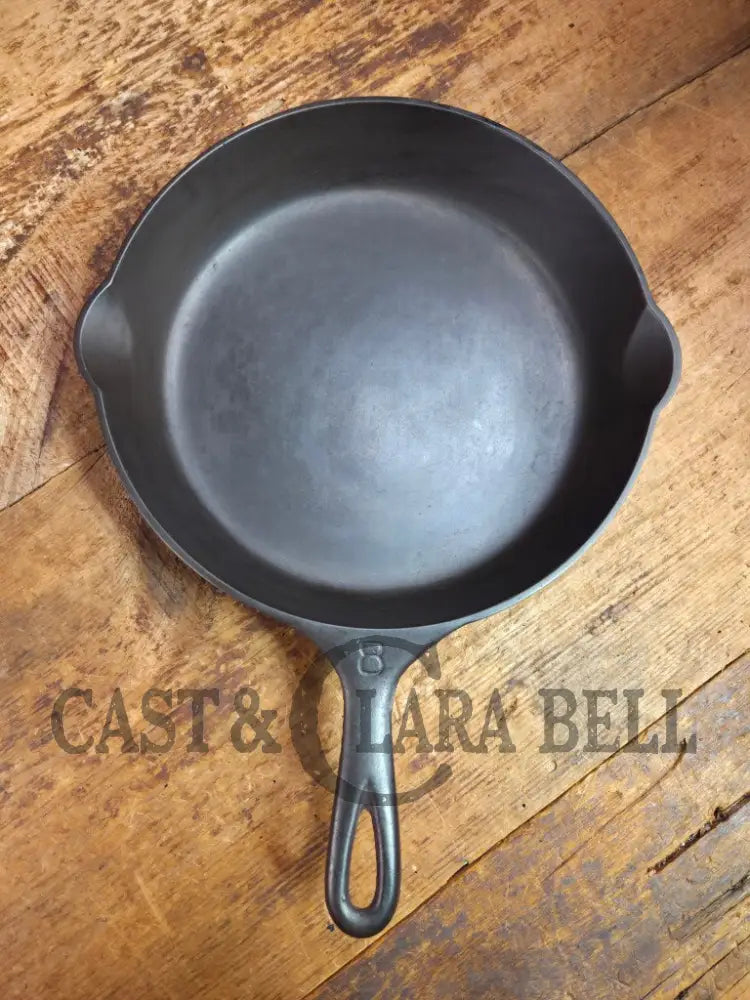 The Classic! 1910’s Griswold #8 Cast Iron Skillet with Slant Logo and FULL EPU 704 G Skillet