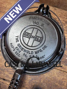 The Classic! 1920’s Griswold No. 8 Waffle Iron (314/315) with low (913) bailed base. Makes crispy waffles! Waffle Iron